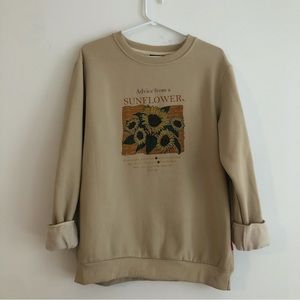 Advice from a Sunflower crewneck